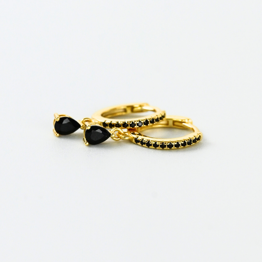 Creolen DropsBlack / Gold