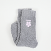 Kuschelsocken / GrauBlume