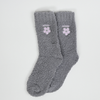 Kuschelsocken / GrauBlume
