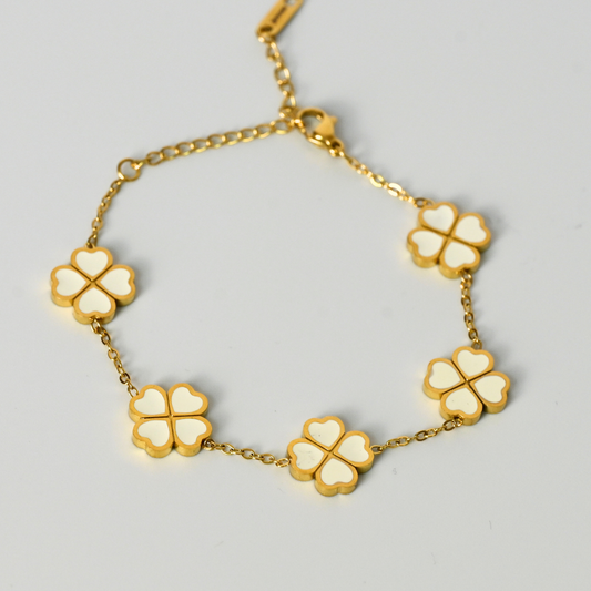 Armband / Love Gold Weiß (2. Wahl)