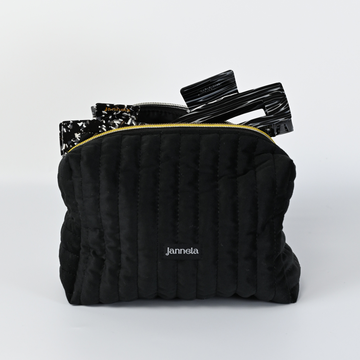 Kosmetiktasche / GoldenBlack L