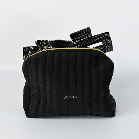 Kosmetiktasche / GoldenBlack L