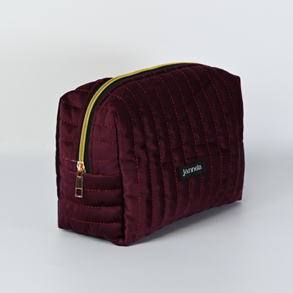 Kosmetiktasche / GoldenBordeaux L