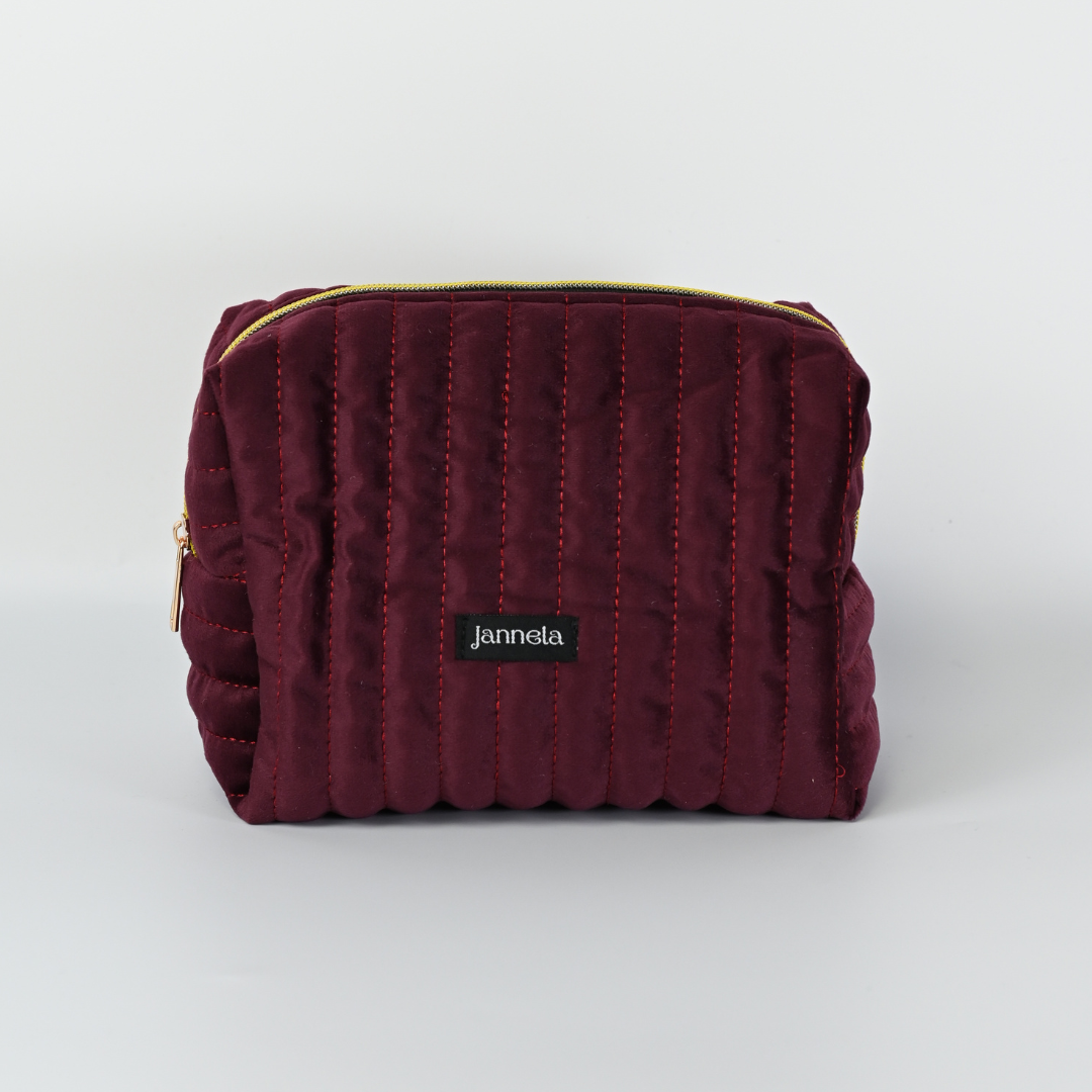 Kosmetiktasche / GoldenBordeaux L