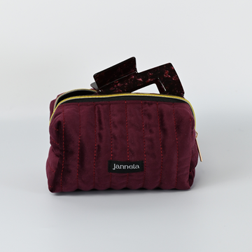 Kosmetiktasche / GoldenBordeaux M