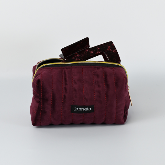 Kosmetiktasche / GoldenBordeaux M