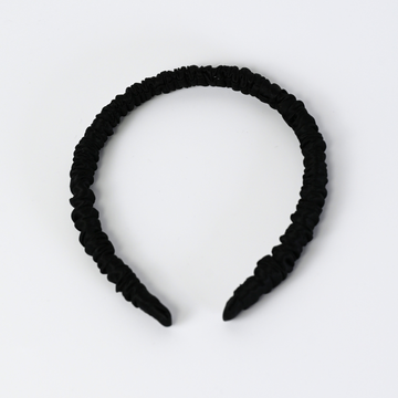 Haarreifen aus Seide / Black