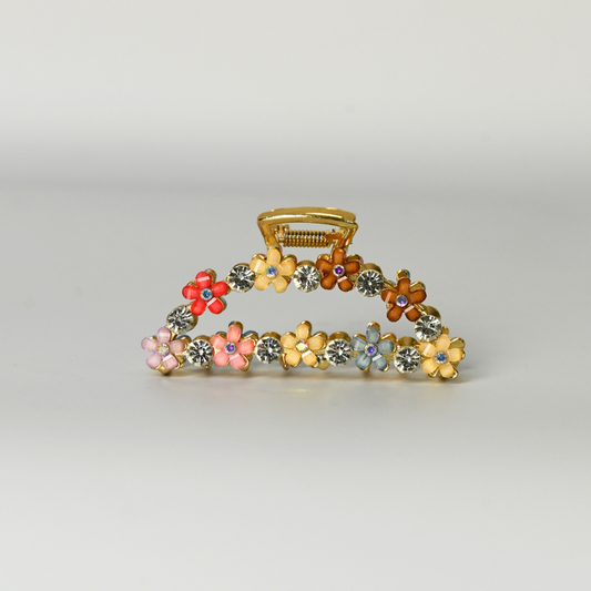 Round Metall Clip / DiamantFlower (2. Wahl)