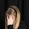 Haarreifen aus Seide / Black