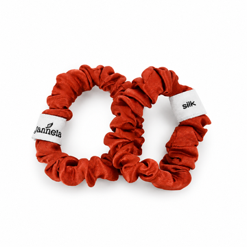 Silk Scrunchie 2er Set / RedAutumn Mini