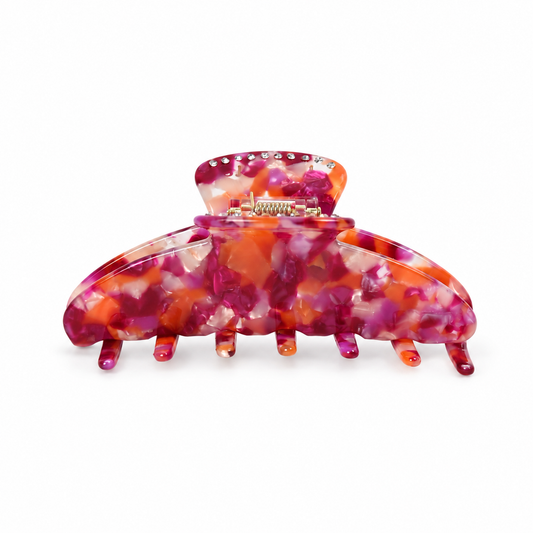 Round Clip / PumpkinPlumDiamond L