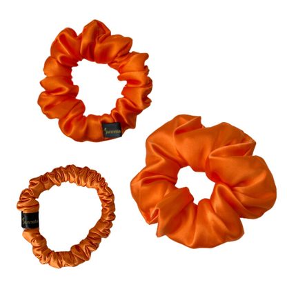 Seidenscrunchie Orange