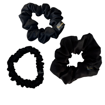 Silk Scrunchie / Blacky