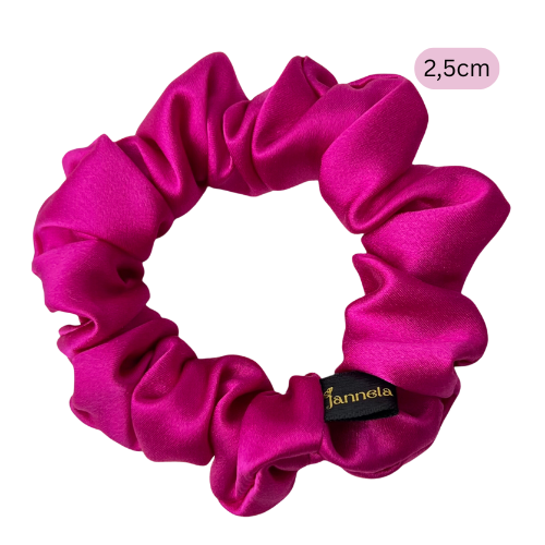 Seidenscrunchie Neon Pink