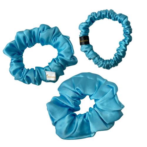 Seidenscrunchie Baby Blue