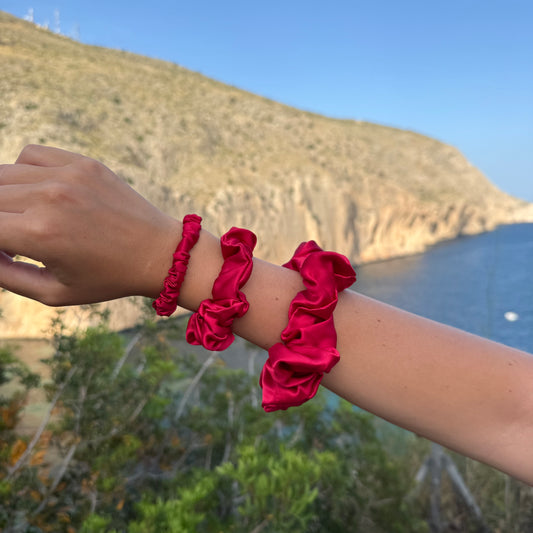 Silk Scrunchie / Salsa