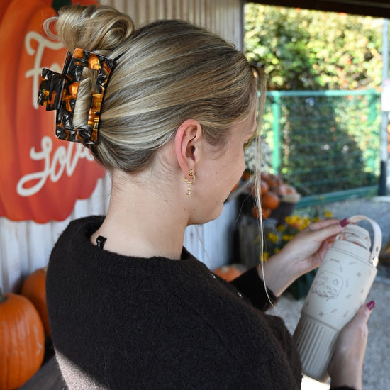 Pumpkin Spice Collection mit Haarklammer und Becher